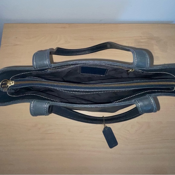 Coach Vintage Navy / Dark Blue Leather Purse (9302) - Picture 3 of 4